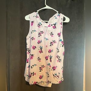 Periwinkle sleeveless blouse